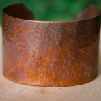Vibrant Hammered Copper Cuff