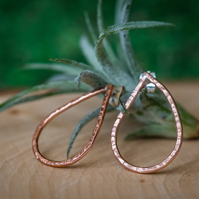 Copper Droplet Earrings | AmazziRoots