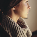 Silvery Bar Earrings