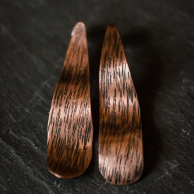 Copper Waves Earrings