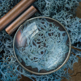 A Blue Mossy Realm Necklace