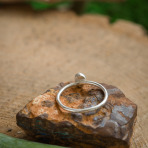 Lightened Welo Opal Drop Ring