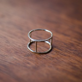 Tracks Sterling Silver Ring