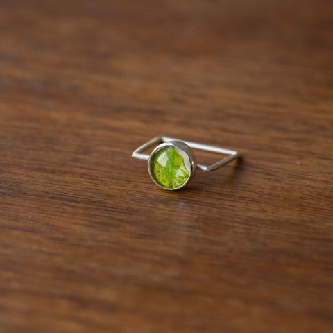 Mossy Realm Sterling Ring