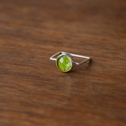 Mossy Realm Sterling Ring